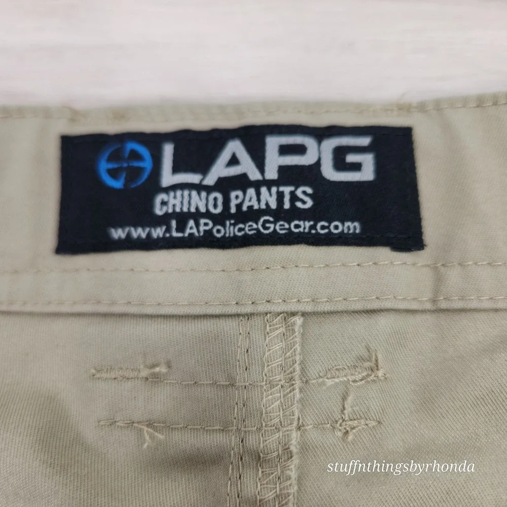 LAPG Chino Tactical Pants Mens 40x32 Khaki Cargo Tactical, Police,‎ Military